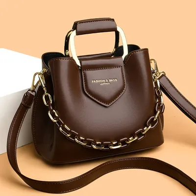 Bucket Bag for Women | Trendy Chain Shoulder Drawstring Handbag