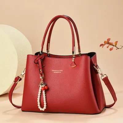 Bridal Handbag for Women – Elegant PU Leather Shoulder & Handheld Bag