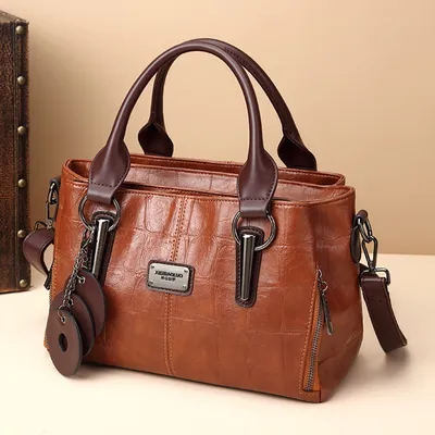 Retro Color Block Handbag | Large Capacity Triple-Compartment Women’s Shoulder & Crossbody Bag