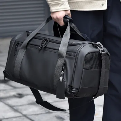 Large Capacity Travel & Gym Bag | 20–35L Oxford Bag with Wet & Dry Separation