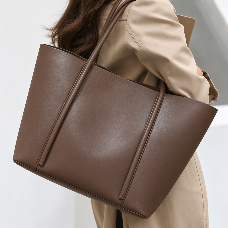 Large Capacity Minimalist Tote Bag | Elegant Shoulder Handbag for Women