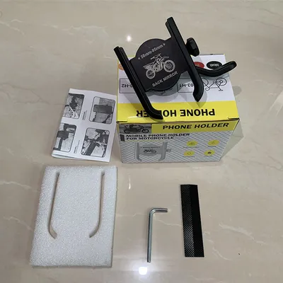 High Quality Aluminum Alloy Bike and Motorcycle Mobile Holder Adjustable Durable Secure Phone Bracket for Riders