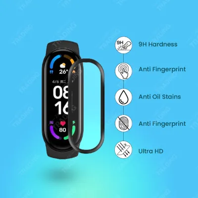 Honor Band 5 Screen Protector HD Clear Ultra Thin PMMA Full Coverage Scratch and Fingerprint Resistant