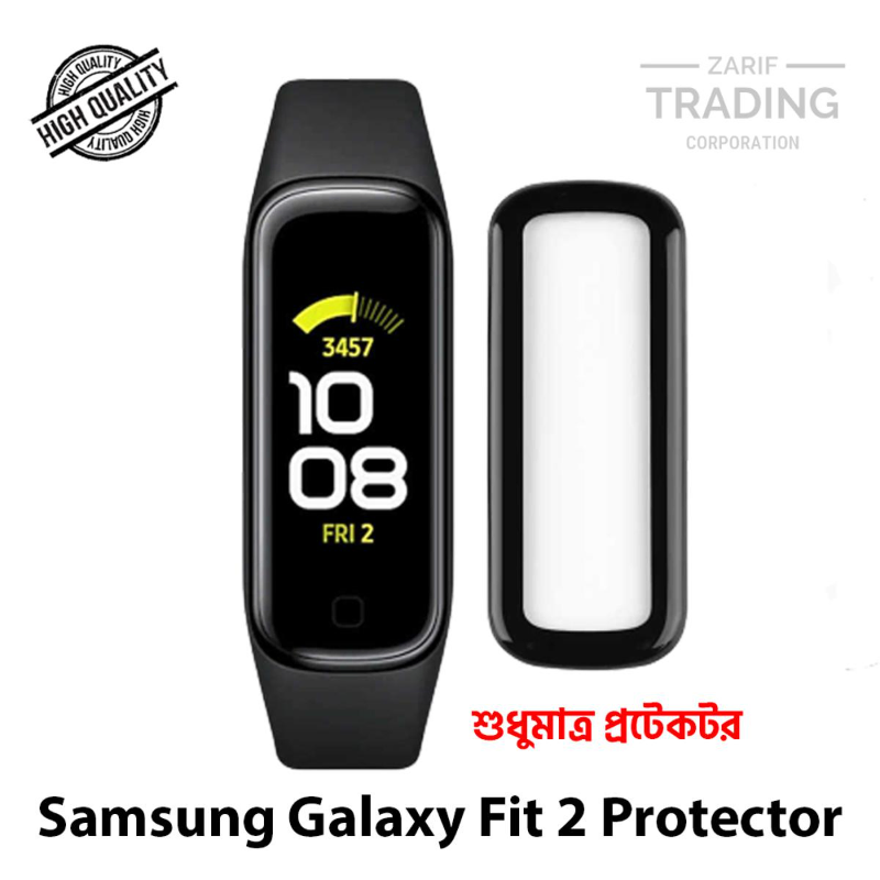 Samsung Galaxy Fit 2 Screen Protector PMMA Plastic Full Coverage HD Clear Ultra Thin Scratch Resistant Fingerprint Resistant