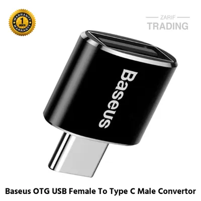 Baseus OTG USB Female to Type C Male Adapter Converter