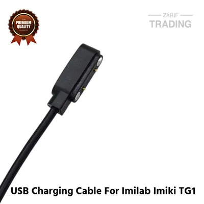 Imilab Imiki TG1 Magnetic Charging Cable 2 Pin High Quality USB Charger Cable Dock For Imilab Imiki TG1 Smart Watch