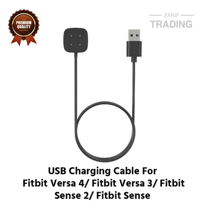Fitbit Versa 4 Versa 3 Sense 2 Sense Charging Cable 4 Pin High Quality USB Charger Cable Dock For Fitbit Smart Watch