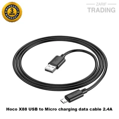 HOCO X88 USB to Micro 1m 2.4A Fast Charging Cable Data Cable Durable Mobile Charger