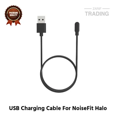 NoiseFit Halo Magnetic Charging Cable 2 Pin High Quality USB Charger Cable USB Charging Dock for NoiseFit Halo Smart Watch