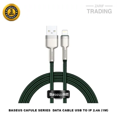 Baseus Cafule Series Metal Data Cable USB to IP 2.4A 1m Durable Fast Charging Cable
