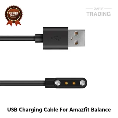 Amazfit Balance Magnetic Charging Cable 2 Pin High Quality USB Charger Cable Dock for Amazfit Balance Smart Watch