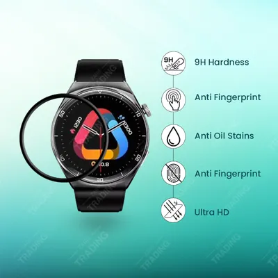 QCY GT2 Screen Protector Full Coverage Anti Scratch Anti Fingerprint Automatic Scratch Repair Easy Install