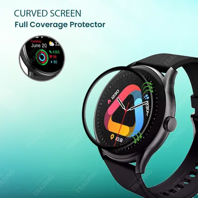 QCY WATCH GT Screen Protector Full Coverage Anti Scratch Anti Fingerprint Automatic Scratch Repair Easy Install