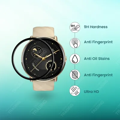 ZEBLAZE GTR 3 PRO Screen Protector Full Coverage Anti Scratch Anti Fingerprint Automatic Scratch Repair Easy Install