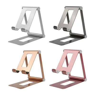 Adjustable Foldable Portable Mobile Phone Stand Full Metal Support Holder