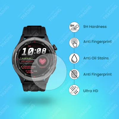 Haylou Solar Neo Smart Watch Screen Protector HD Clear Ultra Thin Glass Full Coverage Scratch and Fingerprint Resistant