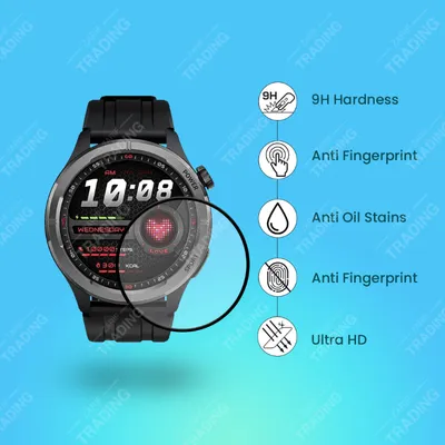 Haylou Solar Neo Smart Watch Screen Protector HD Clear Ultra Thin PMMA Full Coverage Scratch and Fingerprint Resistant