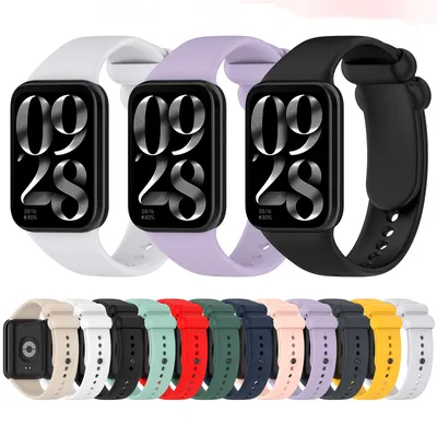 Mi Band 9 Pro Mi Band 8 Pro Redmi Watch 5 and Redmi Watch 4 Silicone Replacement Strap Multiple Colors Available