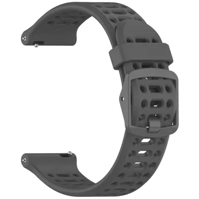 20mm Silicone Sports Strap Breathable Durable Stylish Wristband for Smartwatches and Traditional Watches