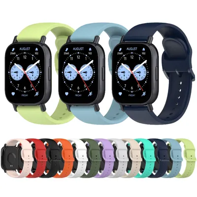 22mm Silicone Strap with Plastic Buckle Compatible with Redmi Watch 5 Lite and Redmi Watch 5 Active Smartwatches
