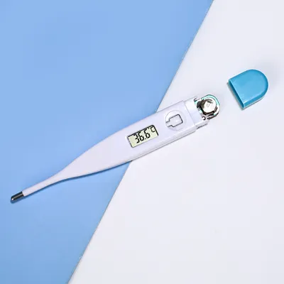 Digital Medical Thermometer with LCD Display Oral and Underarm Use Extra Battery Included Fast Accurate Reading