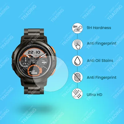 KOSPET TANK T2 Smartwatch Tempered Glass Screen Protector 9H Hardness Ultra Clear Anti Scratch Anti Fingerprint Guard