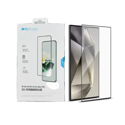 KUZOOM UV Glass Screen Protector for Samsung Galaxy S25 Ultra 3D Curved Full Coverage