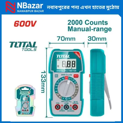 TOTAL Digital multimeter 600V