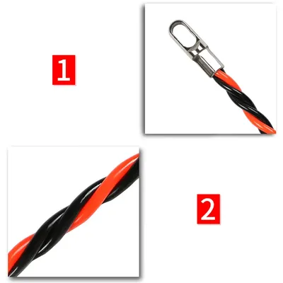 Electric Cable Push Pullers (Red Black)