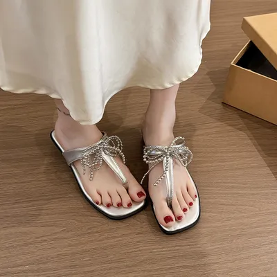 SLEEK BOW SLIDES