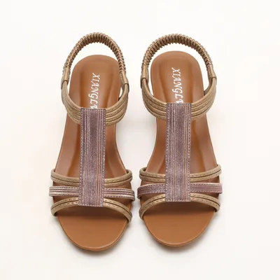 ROMAN RETRO WEDGE SANDALS 