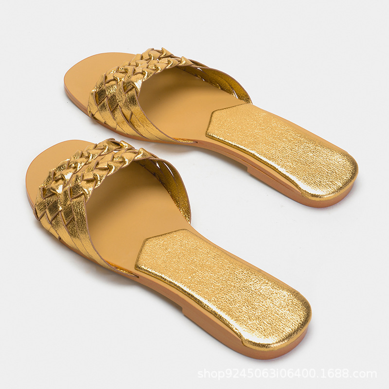 GOLDEN WEAVE SLIDES