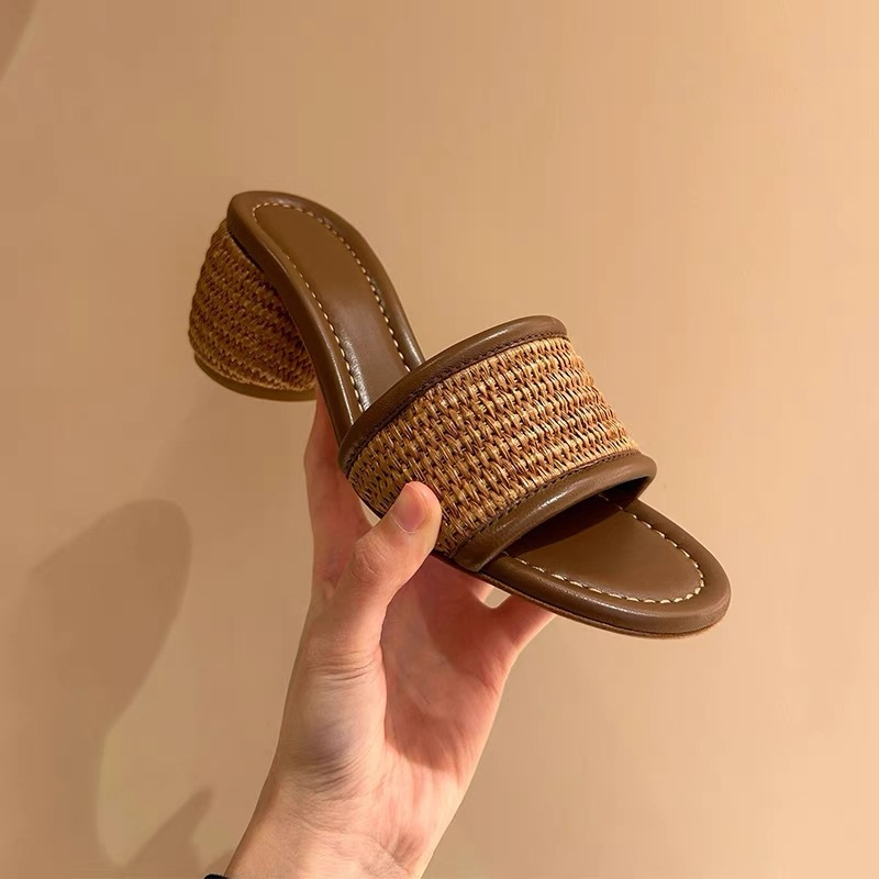 SANTORINI LOOM HEELS