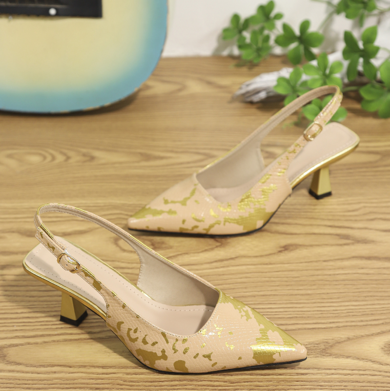 GOLDEN WHISPER SLINGBACKS