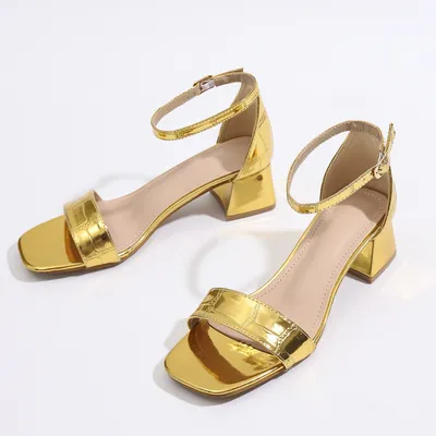 LIQUID LUXE BLOCK HEELS