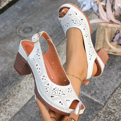 LUNA CUTWORK HEELS