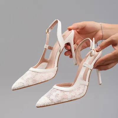 LACE BLOOM STILETTOS