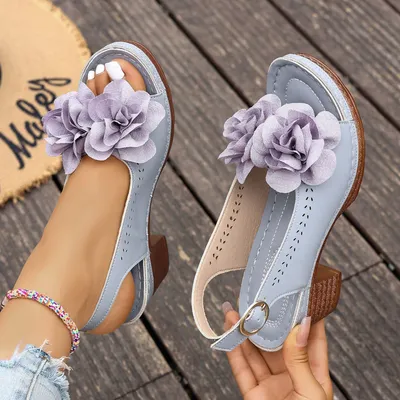 CAMELLIA BLOOM HEELS