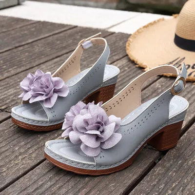 CAMELLIA BLOOM HEELS