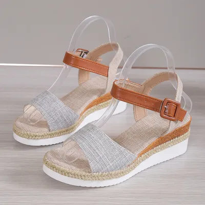 LINEN LUXE WEDGES