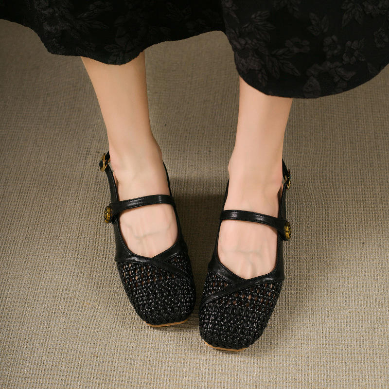 Buckle Strap Leisure Slipper