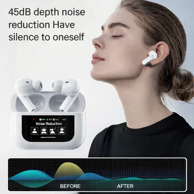 New V5.4 TWS Noise Cancelling Headphones