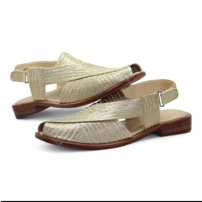 Genuine leather crafted kabuli sandals 