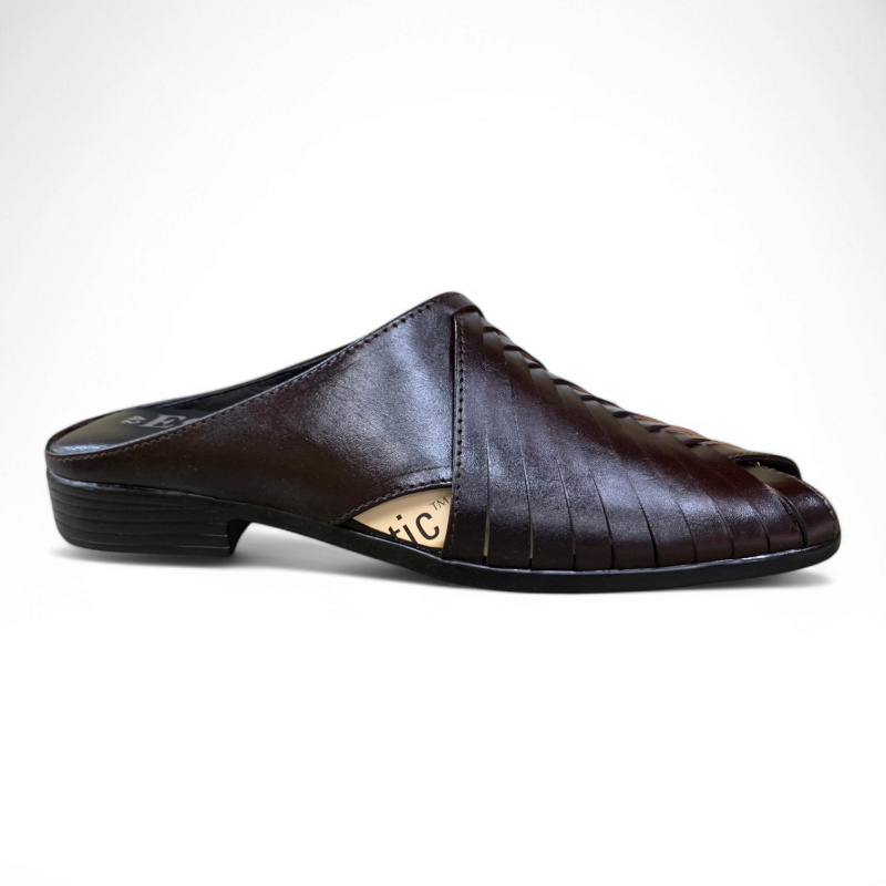 Men's half shoes leather made sandals 