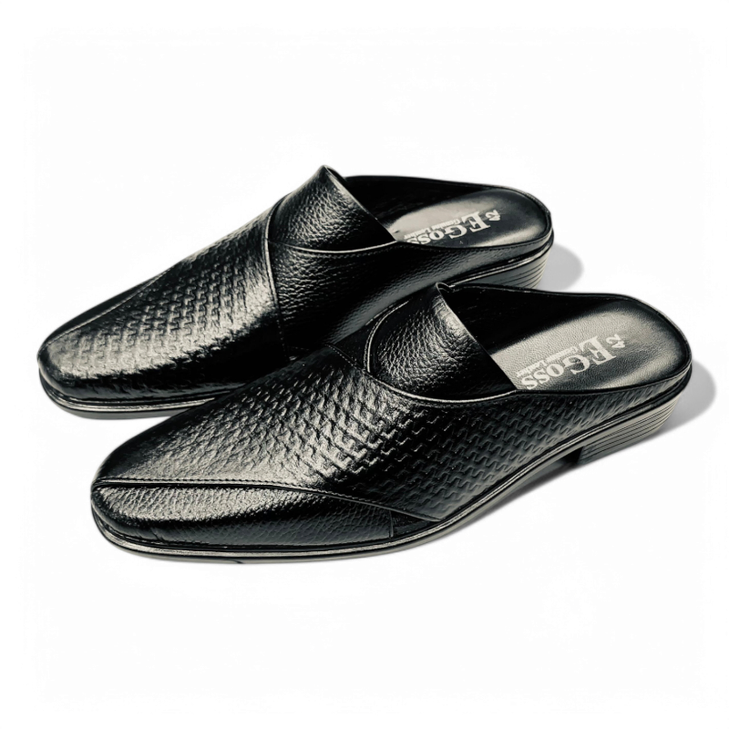 Men’s Premium Textured Leather Slip-On half shoes 