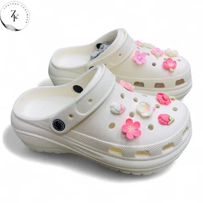Cute Flower Charm Clogs – Lightweight crocs