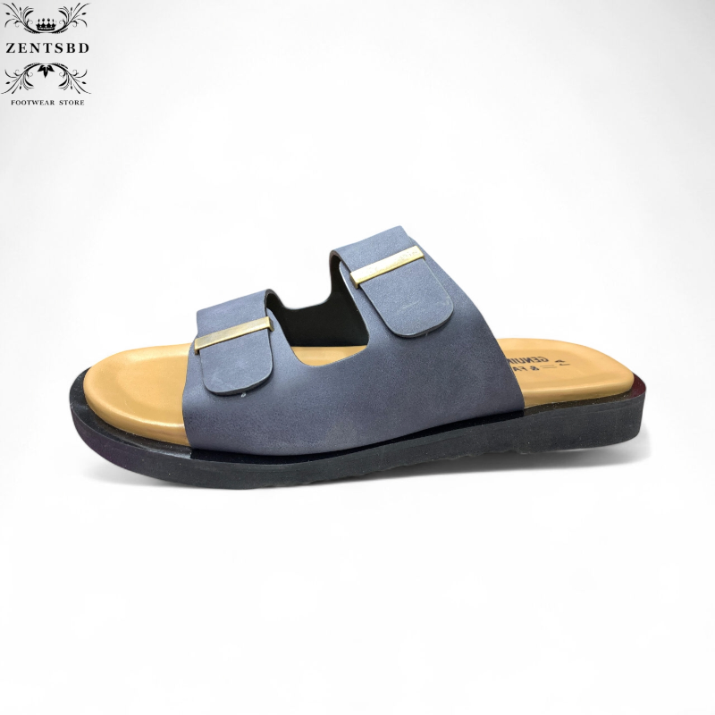 Men’s Double Strap Buckle Slide Sandals