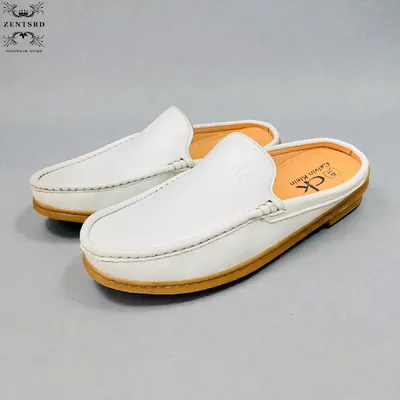 Pure leather white colour sandals 