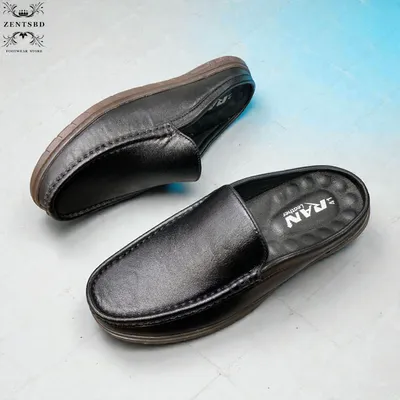 Genuine leather soft half shoes 