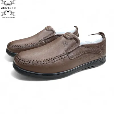 Men’s genuine  Leather Slip-On shoes 
